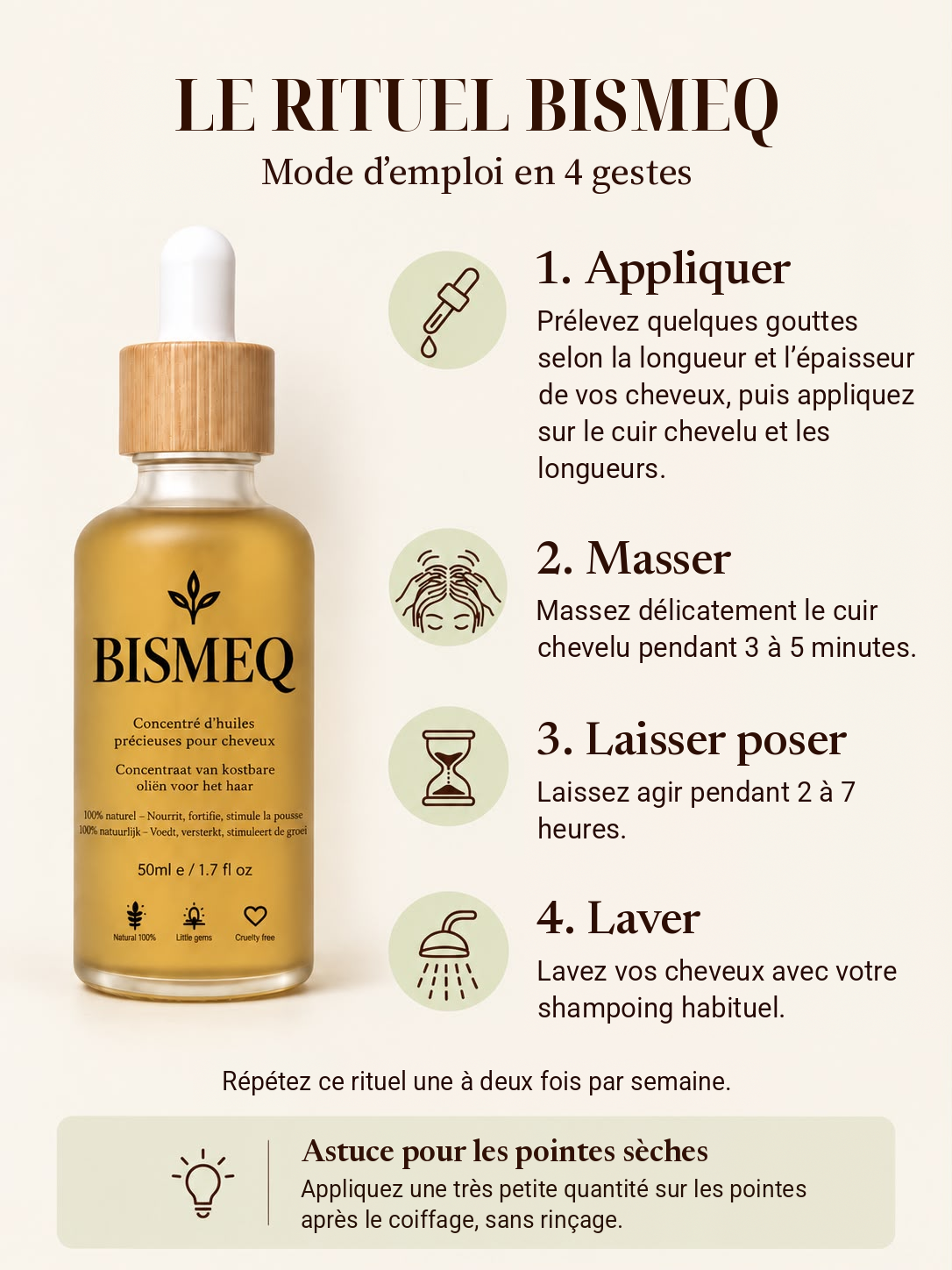Concentré d’huiles précieuses pour cheveux
